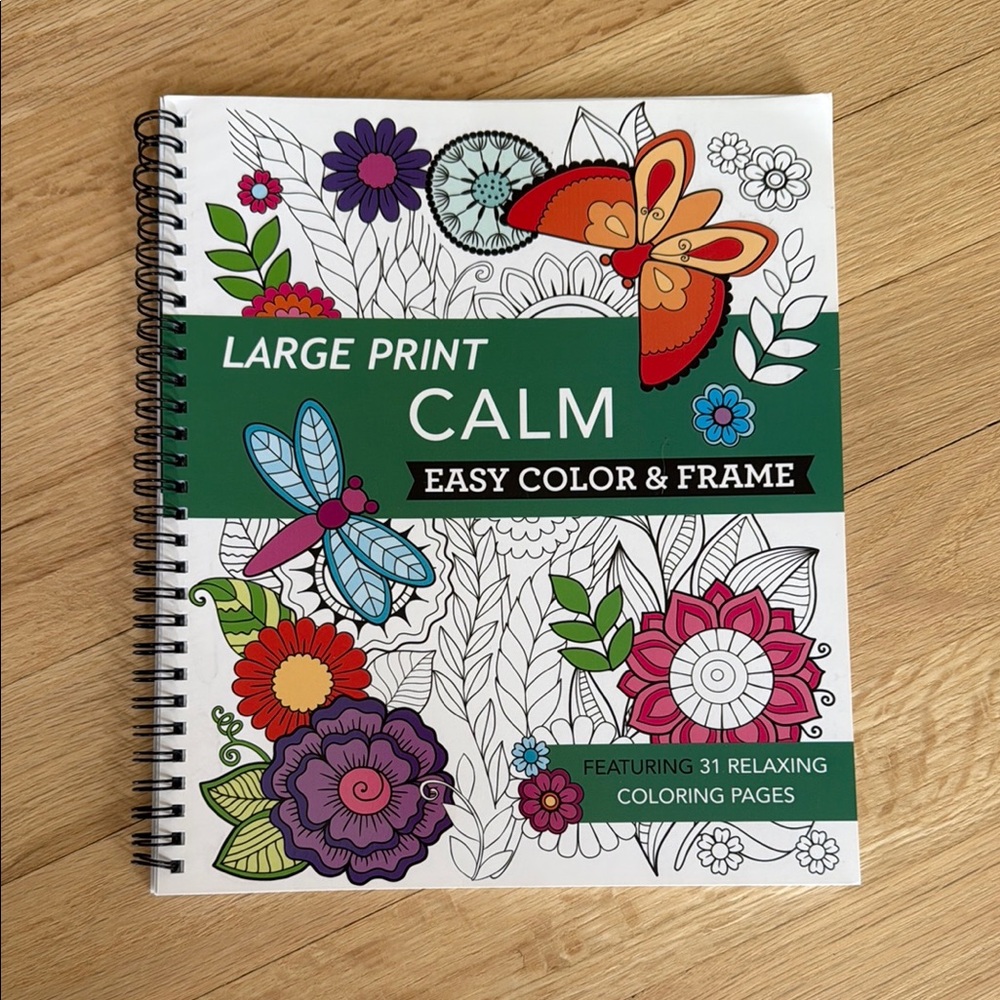 Large Print Calm Coloring Book